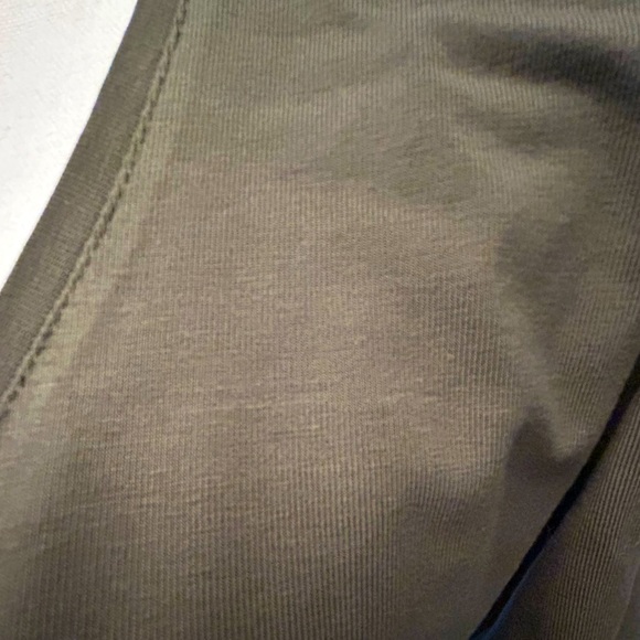 Zara olive long sleeve scoop neck t-shirt - M - Picture 4 of 4